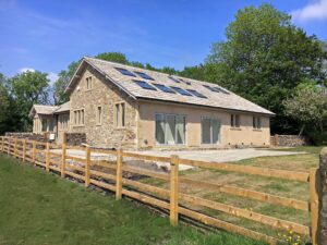 Aluminium Visofold 1000 bifolding doors to listed building Skipton