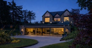 Curley Hill evening with spectacular contemporary glazing