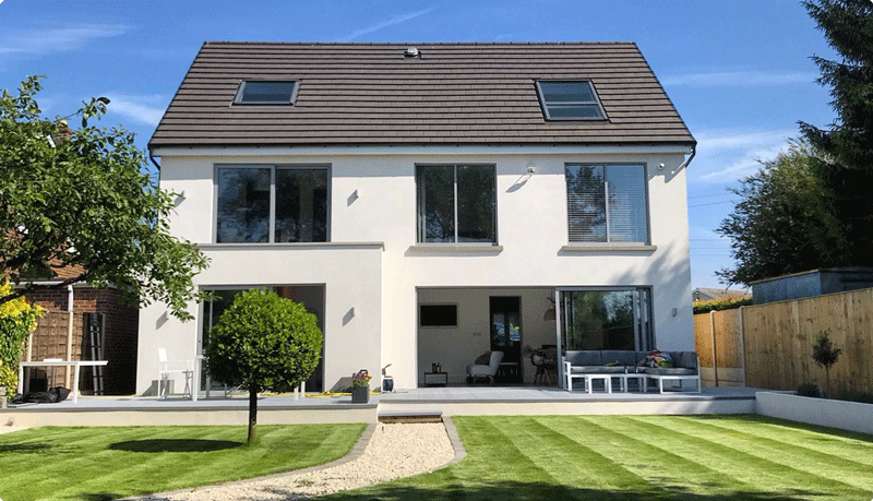 Energy efficient aluminium glazing for SIPS house