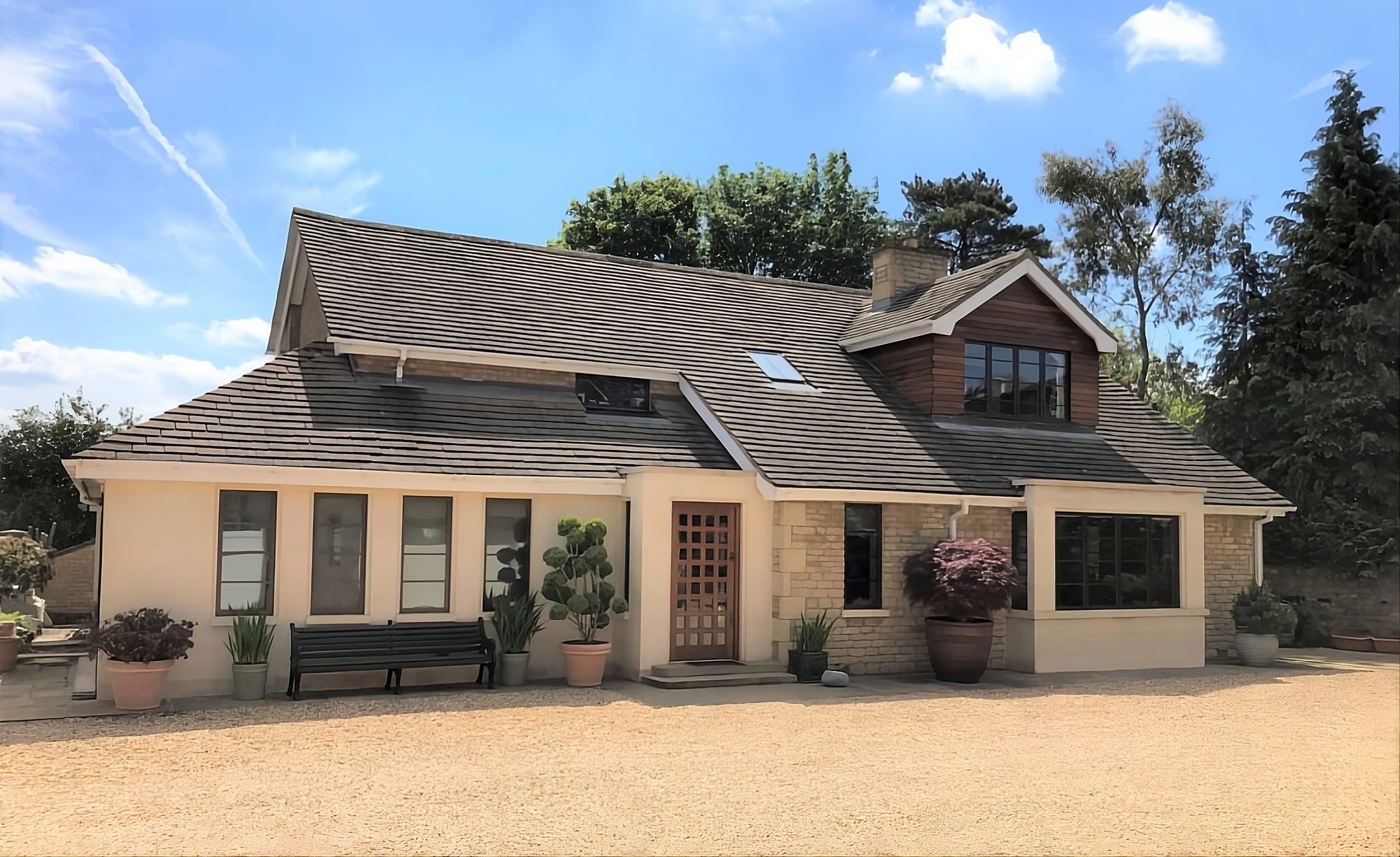 Heritage aluminium windows and doors at historic Ketton Village near Stamford