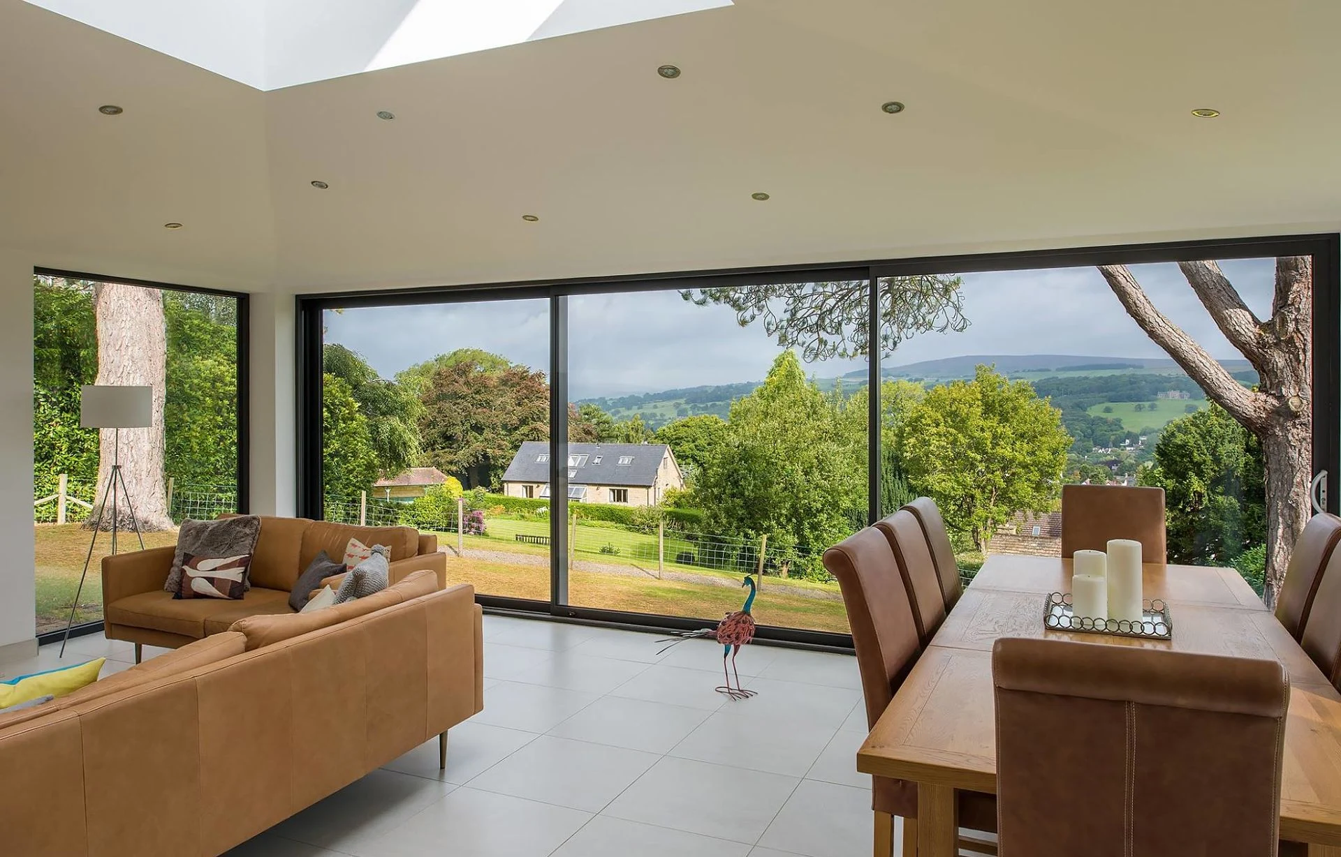 Ilkley sliding patio doors with spectacular views