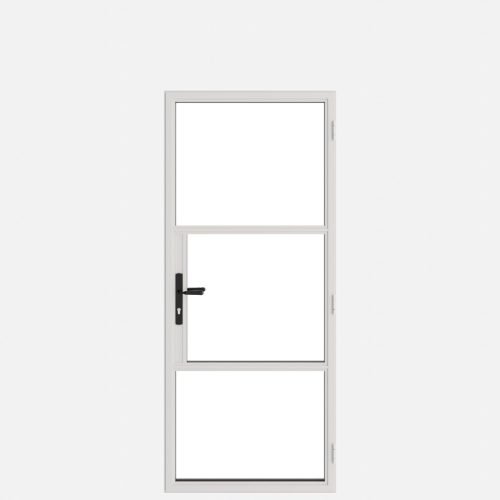 Classic Heritage Single Door 2 Bars Pure White