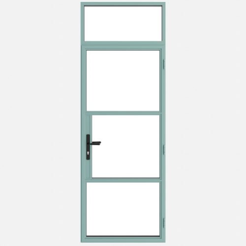 Classic Heritage Single Door Top Light 2 Bars Pastel Turquoise