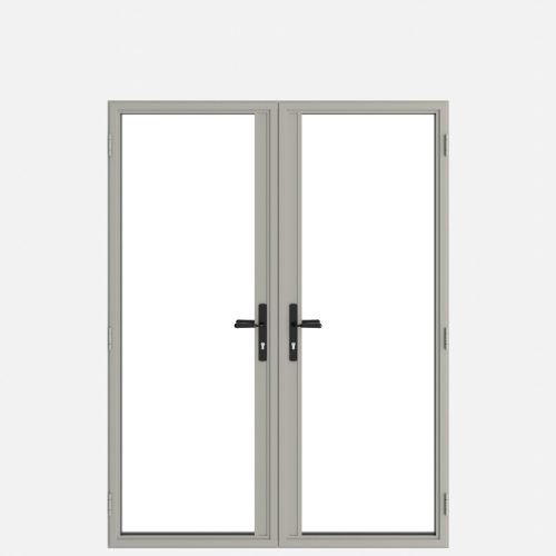 Classic Heritage French Door No Bars Agate Grey