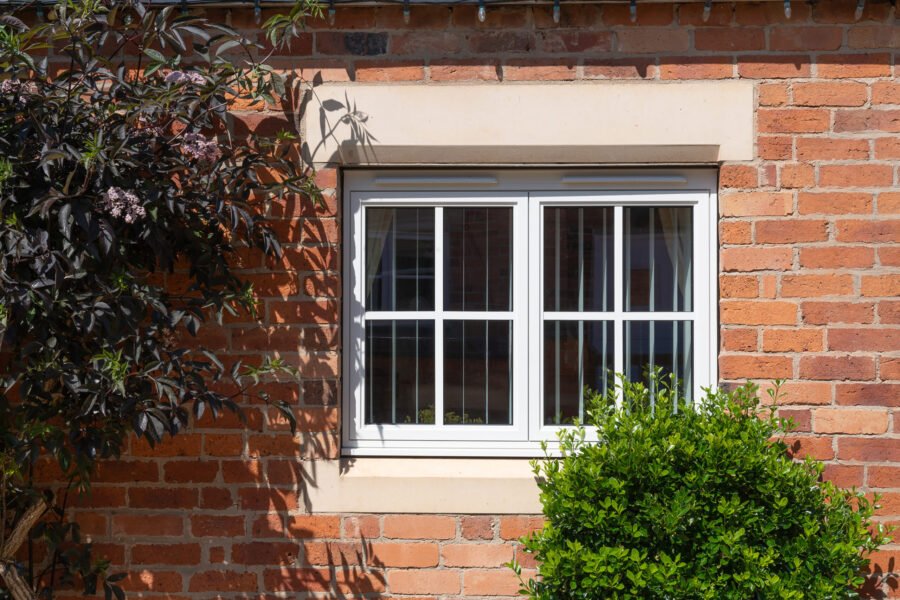 Classic Heritage Windows Stepped look with Flat Georgian Bars – White