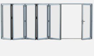 Sheerline Prestige 6/5/1 six-panel bifold door configuration
