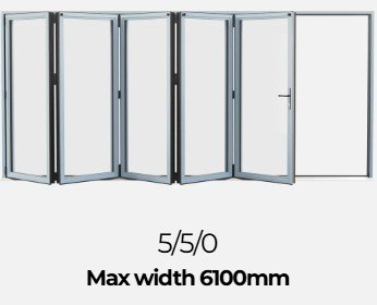 Bifold door 5/5/0