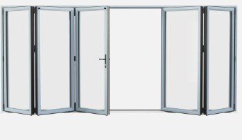 Sheerline Prestige 5/3/2 five-panel bifold door configuration