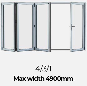 Bifold door 4/3/1