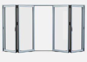 Sheerline Prestige 4/2/2 four-panel bifold door configuration