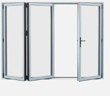 Sheerline Prestige 3/2/1 three-panel bifold door configuration