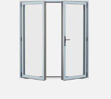 Sheerline Prestige French doors configuration 2/1/1