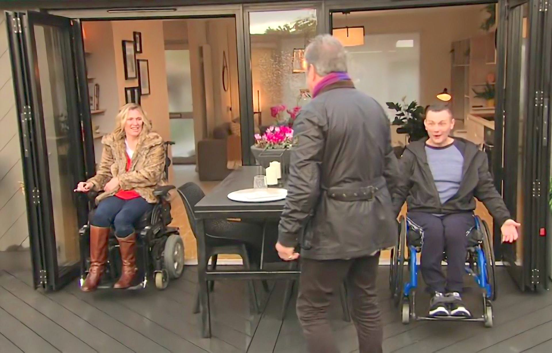 low profile wheelchair accessible bi-folding doors