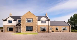 Harrogate barn conversion with Heritage Windows and Visofold 1000 Bifold door