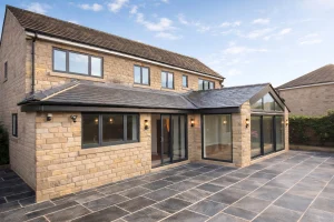 modern glazing solution for a house extension