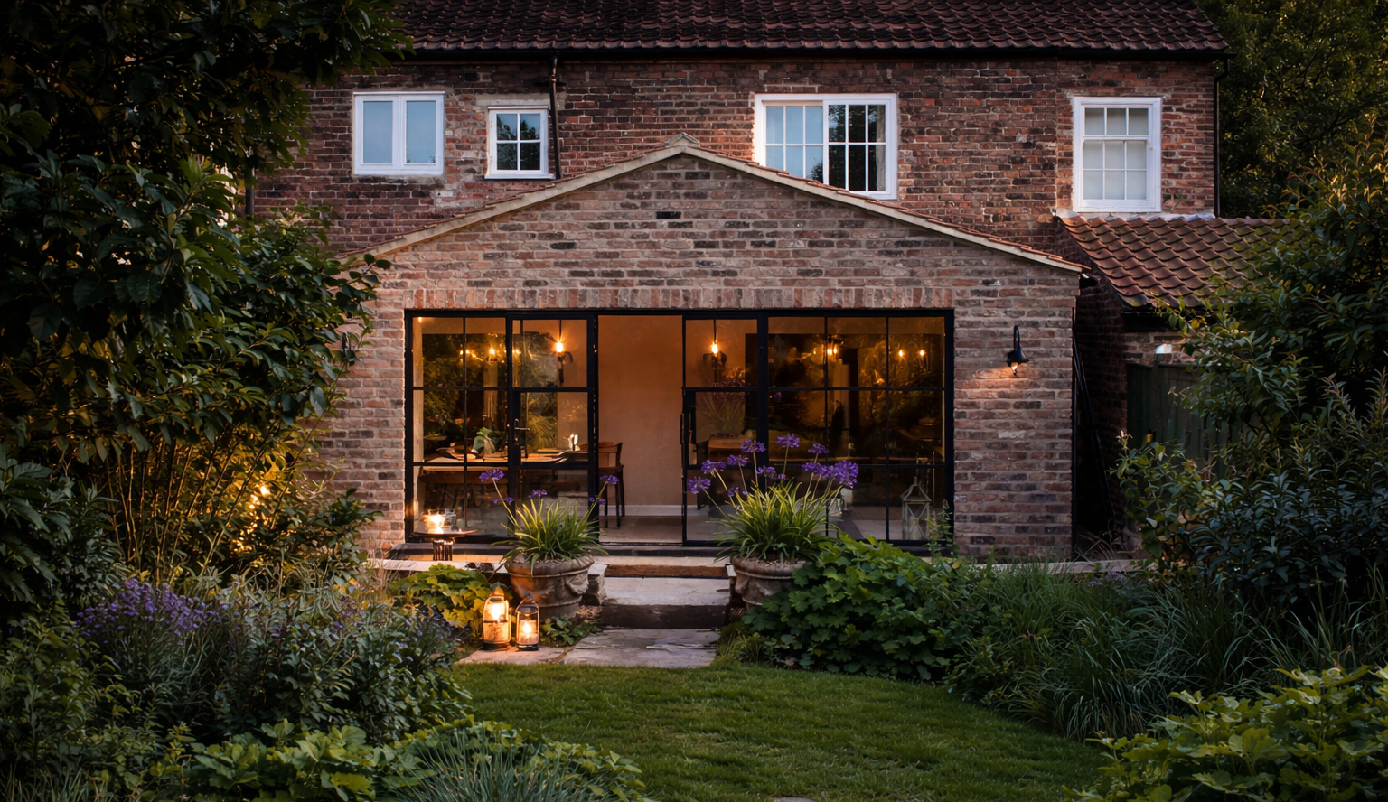 Industrial look Heritage Doors Harrogate Aluminium French Doors