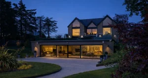 Curley Hill evening with spectacular contemporary glazing