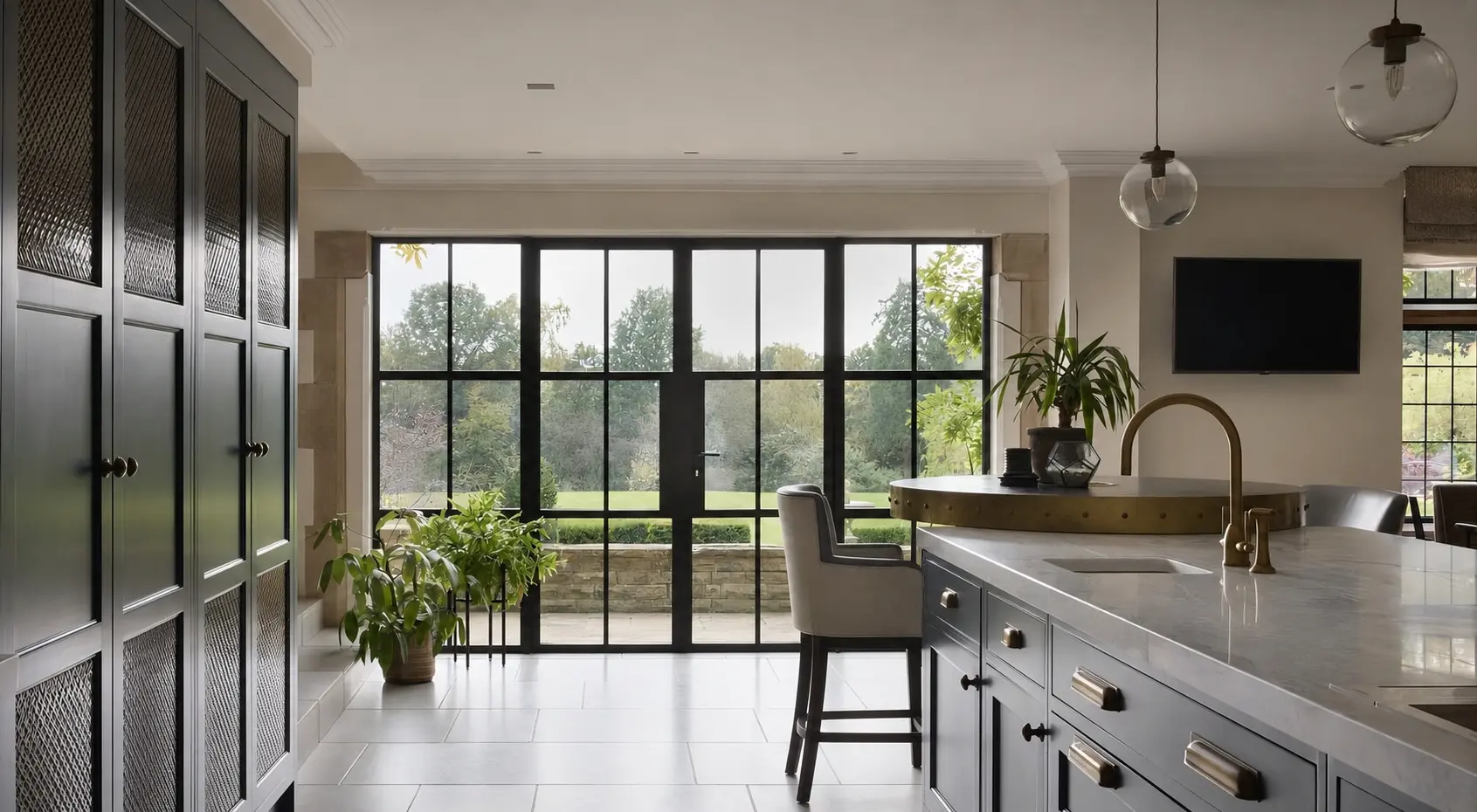 Aluminium French doors
